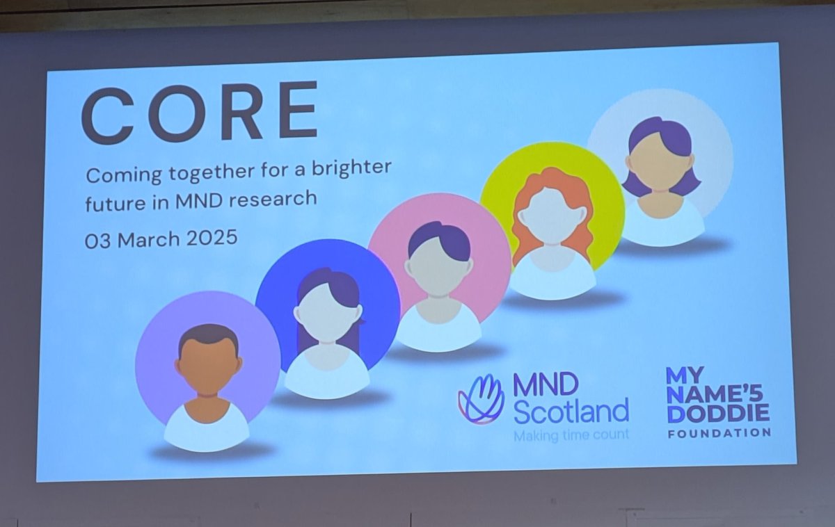 hazelAllardyce_'s tweet image. An inspiring day at the #CORE2025 event, hosted by @MNDScotland and @MNDoddie5, bringing together researchers and those with lived experience of MND. 
Thank you for a fantastic opportunity to connect, share insights and discuss the real impact of MND! 
#MNDawareness