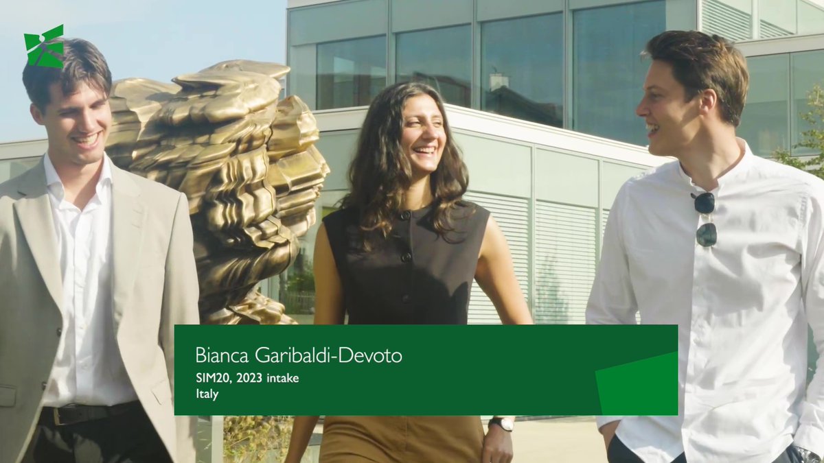 Strategy and International Management (SIM-HSG) (@simunisg) on Twitter photo "SIM has definitely given me opportunities that I could only dream of before, and I’m sure it will be a life-changing experience for anybody else that does it." - Bianca Garibaldi-Devoto, SIM20 (2023 intake)
Watch testimonial here: youtu.be/vSEX36Q2dLU "SIM has definitely given me opportunities that I could only dream of before, and I’m sure it will be a life-changing experience for anybody else that does it." - Bianca Garibaldi-Devoto, SIM20 (2023 intake)
Watch testimonial here: youtu.be/vSEX36Q2dLU