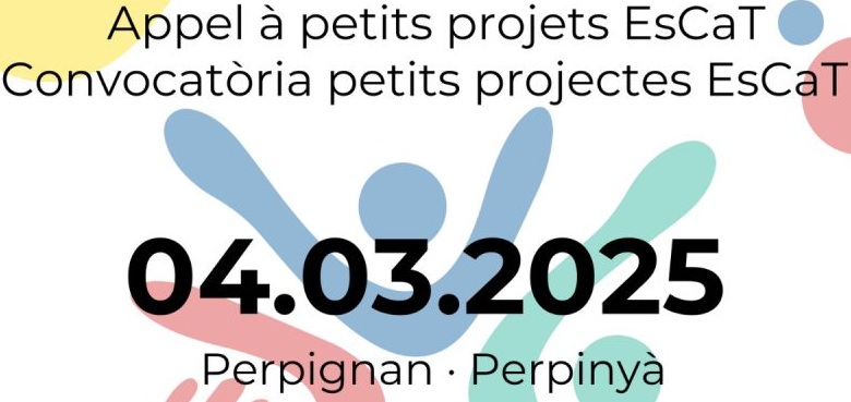 EuropeDirectPyr's tweet image. Appel à petits projets /Convocatòria de petits projectes EsCaT
Espace Catalan Transfrontalier/ Espai Català Transfronterer
dans le cadre du programme INTERREG POCTEFA ouvert jusqu’au 4 juillet 2025.
europedirectpyrenees.eu/appel-a-propos…