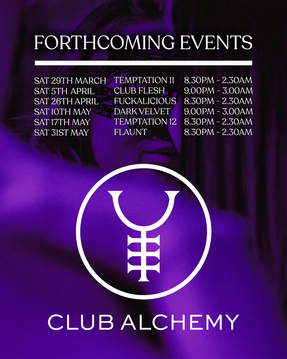 Club Alchemy – Where Nights Turn to Pure Gold! ✨

We are open exclusively for the events listed on our website 🖤

clubalchemy.co.uk
