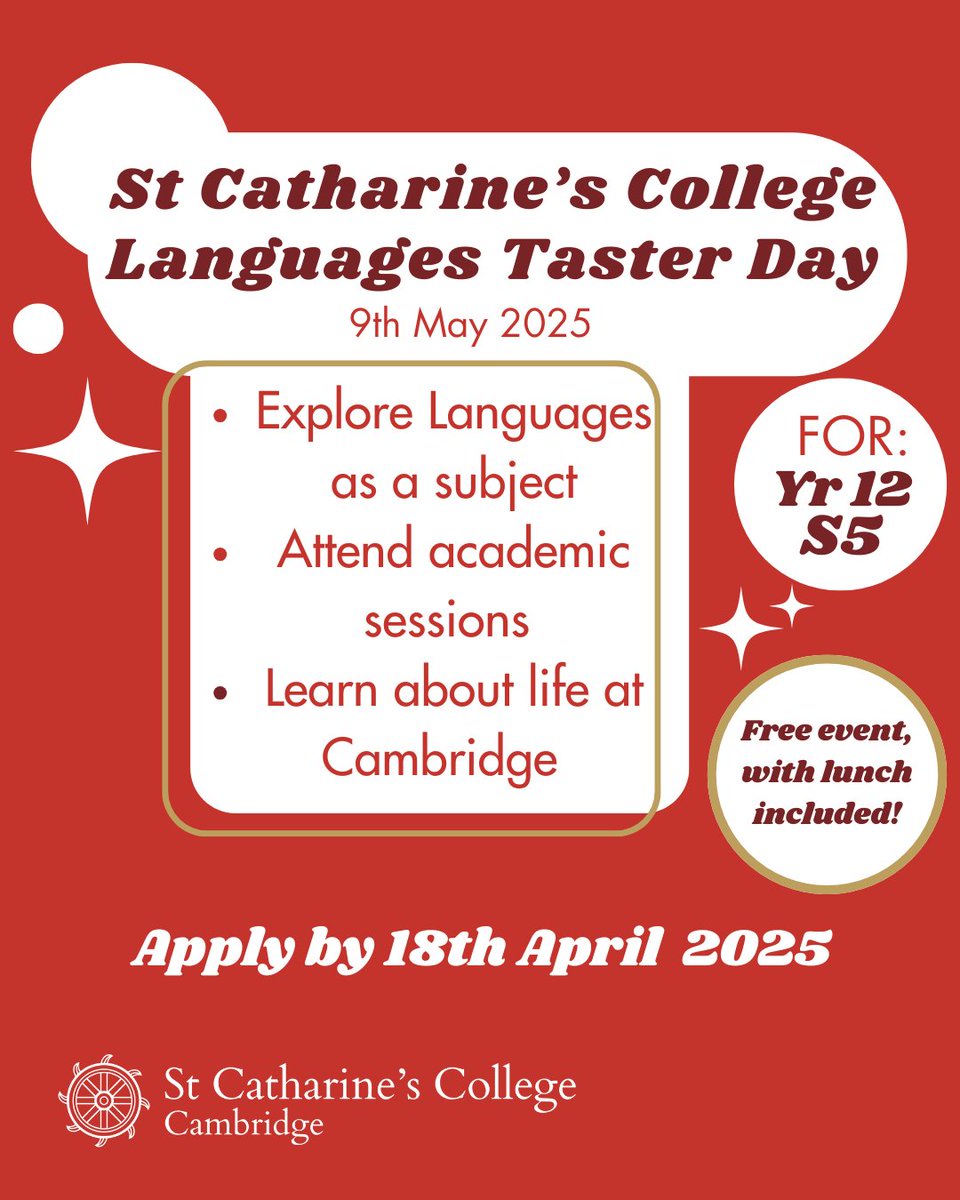 St Catharine's College tweet media