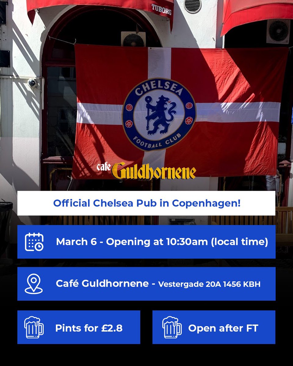 This is a Liverpool pub mate and the beers are absolute shite 😂 - you’d all go to this Chelsea pub a few 100’s meters down the road instead 🙌