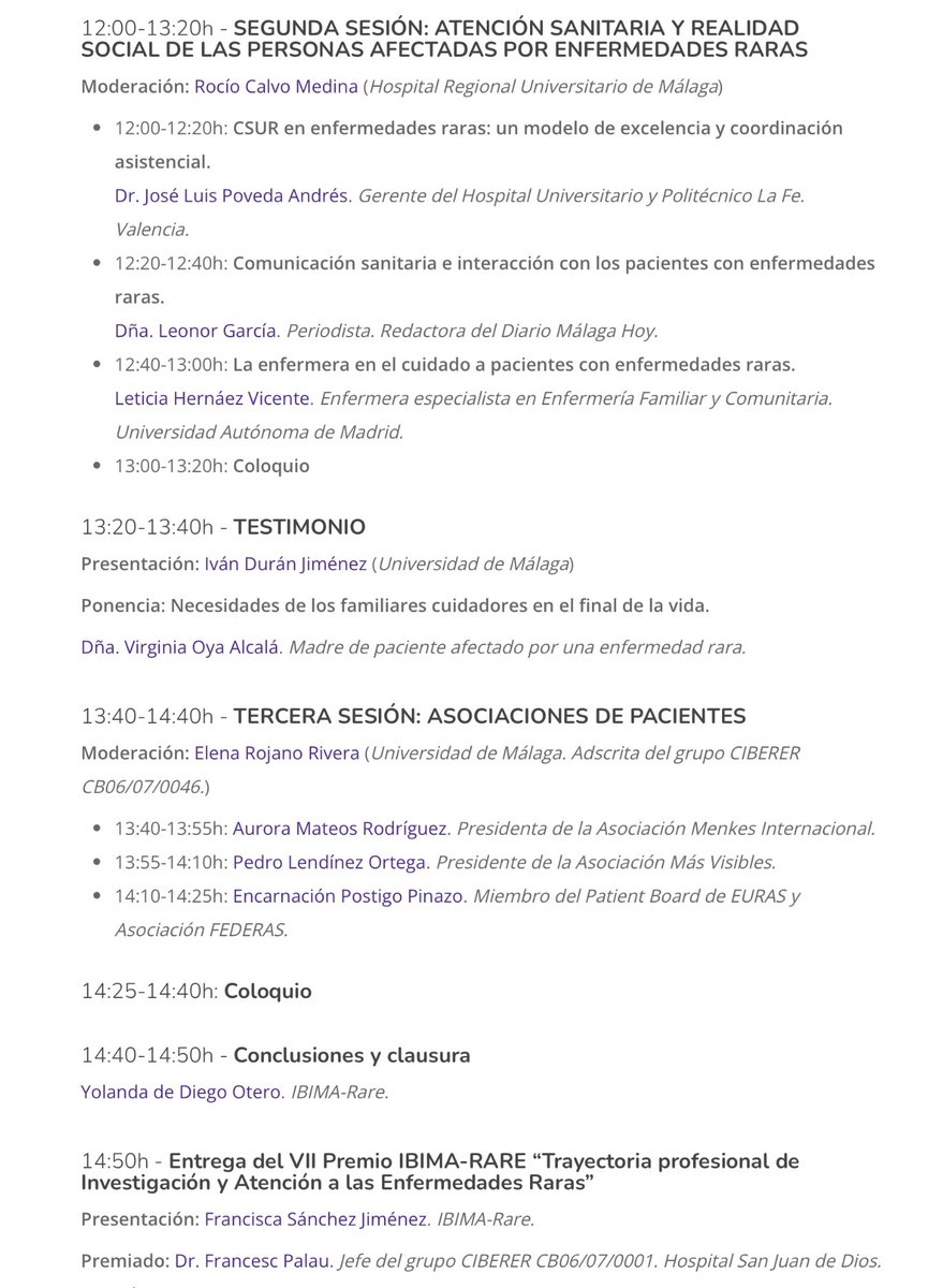 Sombradoble (@sombradoble) on Twitter photo Este viernes 7 te esperamos en en el salón del Rectorado de <a href="/InfoUMA/">Universidad de Málaga</a>, si no estas por #Málaga, puedes seguirlo #Online👍
“XI Jornada Interdisciplinar sobre Avances en Enfermedades Raras”
La #investigación es la esperanza en las #EERR💚💜
Con los últimos avances en diagnóstico, Este viernes 7 te esperamos en en el salón del Rectorado de <a href="/InfoUMA/">Universidad de Málaga</a>, si no estas por #Málaga, puedes seguirlo #Online👍
“XI Jornada Interdisciplinar sobre Avances en Enfermedades Raras”
La #investigación es la esperanza en las #EERR💚💜
Con los últimos avances en diagnóstico,