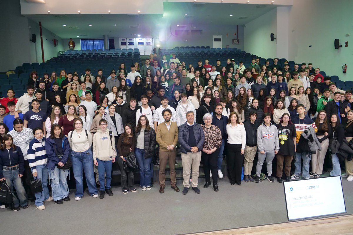 Universidad de Málaga (@infouma) on Twitter photo Esta semana finalizamos las visitas guiadas a nuestras instalaciones, organizadas por el <a href="/vestudiantesUMA/">Vicerrectorado de Estudiantes y Empleabilidad UMA</a>, en las que han participado más de 5.000 alumnos/as preuniversitarios/as de la provincia.
Hoy nos acompañan estudiantes de los IES Fuente Luna, Campanillas y Pablo Picasso. Esta semana finalizamos las visitas guiadas a nuestras instalaciones, organizadas por el <a href="/vestudiantesUMA/">Vicerrectorado de Estudiantes y Empleabilidad UMA</a>, en las que han participado más de 5.000 alumnos/as preuniversitarios/as de la provincia.
Hoy nos acompañan estudiantes de los IES Fuente Luna, Campanillas y Pablo Picasso.
