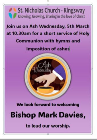 St Nicholas Church, Kingsway π³οΈβπ πΊπ¦ (@stnickskingsway) on Twitter photo We look forward to welcoming <a href="/BishMiddleton/">Mark Davies</a> tomorrow at 10.30 to lead our Ash Wednesday service, music by @olliemillsmusic #inclusivechurch #everyonewelcome #refreshments <a href="/DioManchester/">Diocese of Manchester</a> <a href="/churchofengland/">The Church of England</a> We look forward to welcoming <a href="/BishMiddleton/">Mark Davies</a> tomorrow at 10.30 to lead our Ash Wednesday service, music by @olliemillsmusic #inclusivechurch #everyonewelcome #refreshments <a href="/DioManchester/">Diocese of Manchester</a> <a href="/churchofengland/">The Church of England</a>