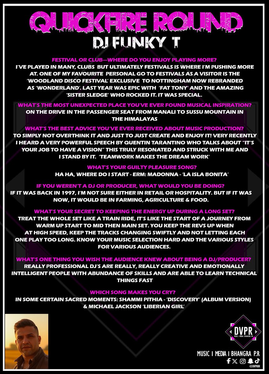 📀We caught up with Dj / Producer <a href="/DJFunkyT1/">DJ Funky T</a>