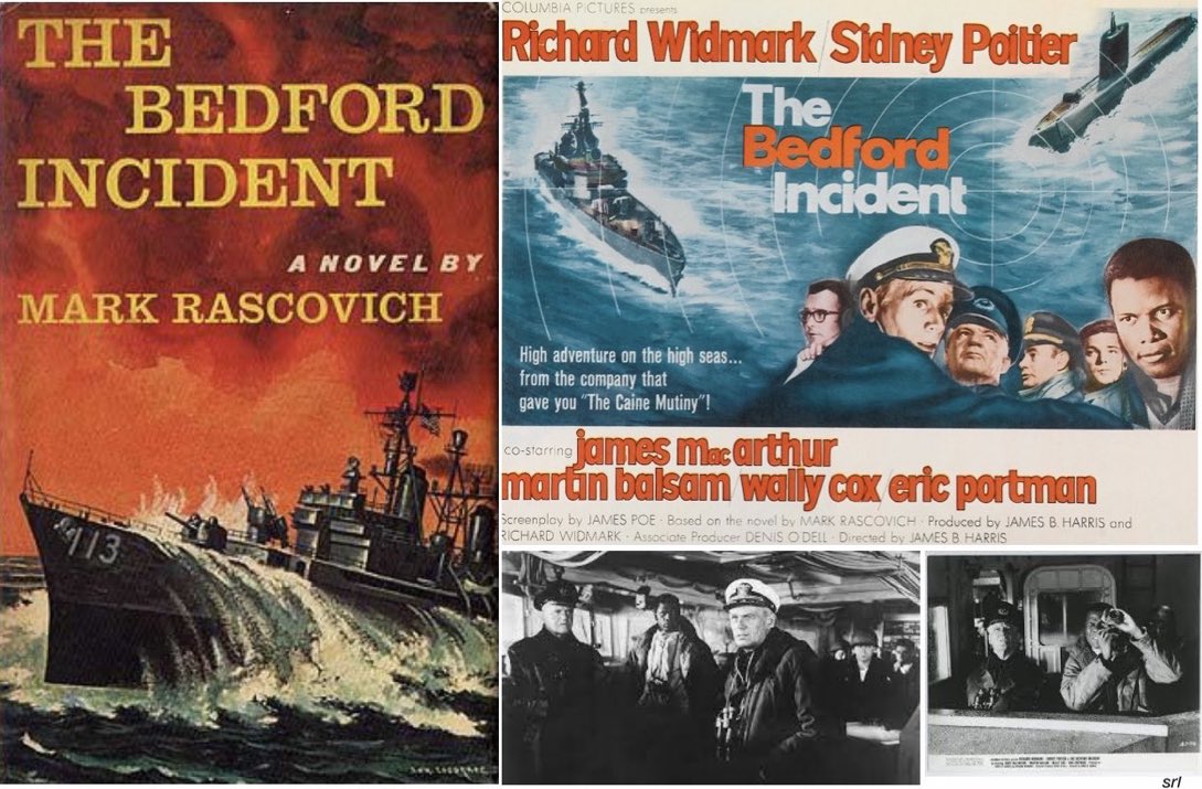 SaveRedlandLibr's tweet photo. 11am TODAY on @Film4
The 1965 #ColdWar #Thriller filmđ„ âThe Bedford Incidentâ directed by #JamesBHarris from a screenplay by #JamesPoe
Based on #MarkRascovichâs 1963 novelđ
đ#RichardWidmark #SidneyPoitier #JamesMacArthur #DonaldSutherland #MartinBalsam https://t.co/urRTCAGTPW