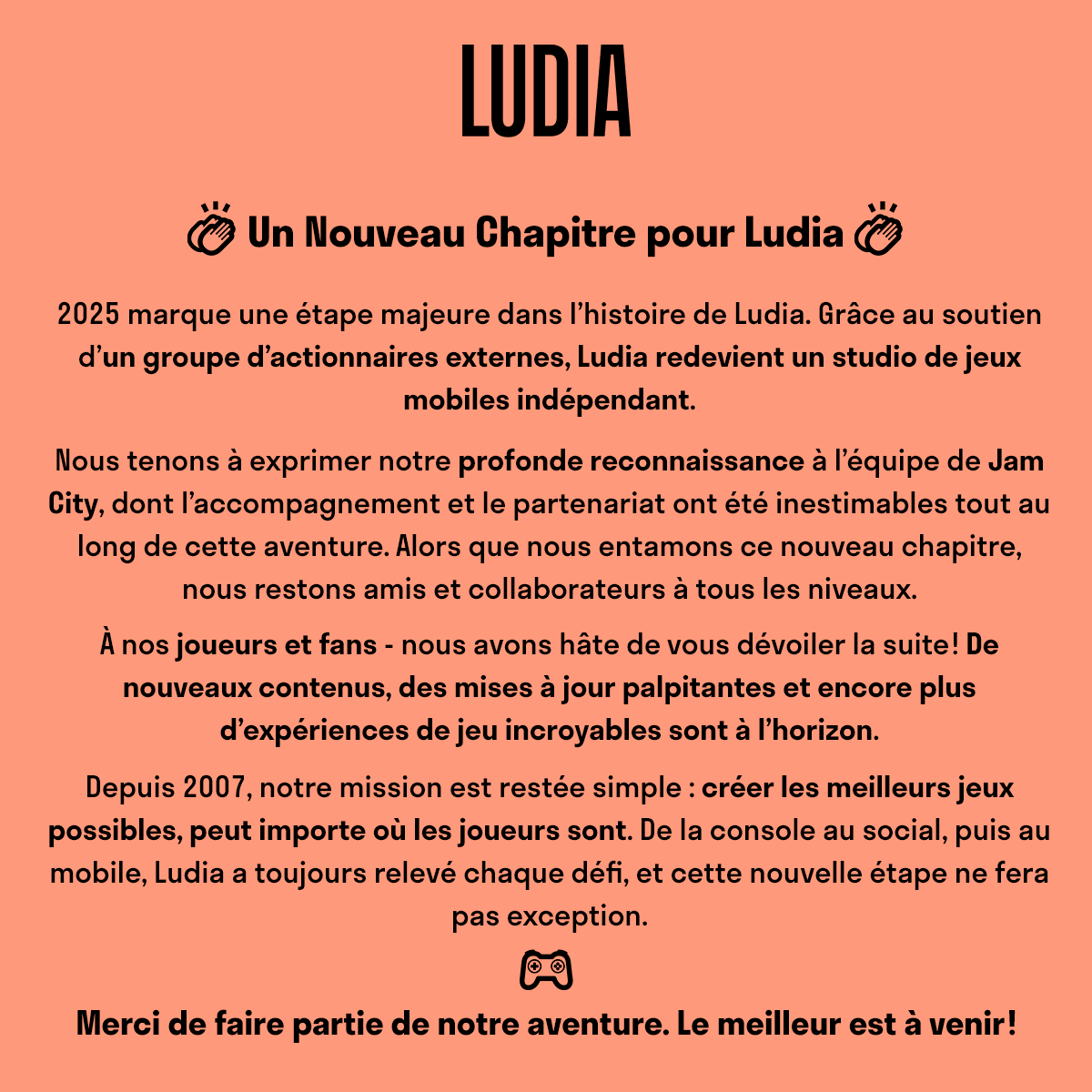 Ludia Inc. tweet media