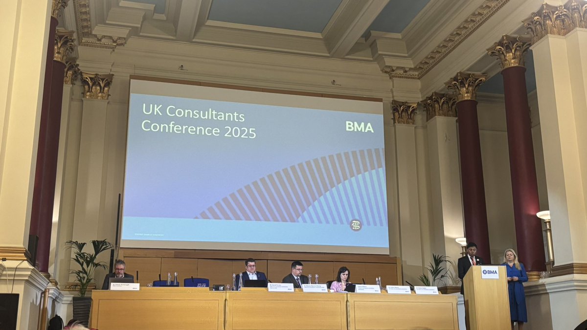 Honoured to be at the BMA consultant committee annual conference 2025. <a href="/TheBMA/">The BMA</a>