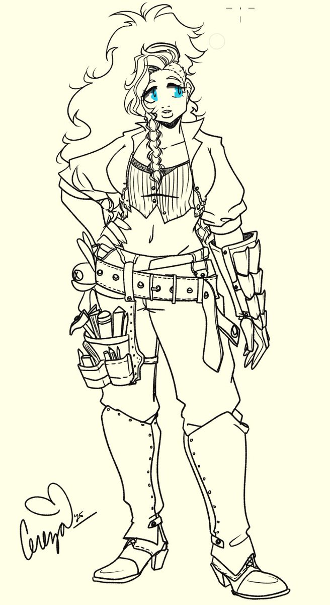 Playing MH Wilds rn, so why not try doodling Gemma?
#MonsterHunterWilds