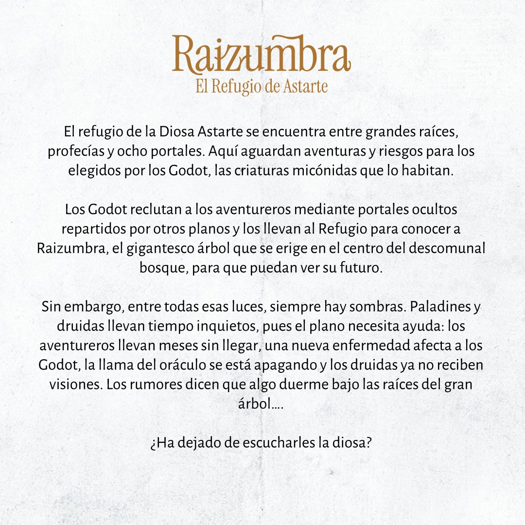 DragonLHouse's tweet photo. Raízumbra, el Refugio de Astarte de @MasterDelMonton y @Moguchaser es el hogar de los monísimos Godot, pero en el que también podréis encontrar:

- Godots
- Tieflings de Astarte
- Druidas del Círculo del Ciclo
- Paladinas del Juramento de Astarte https://t.co/IzIN9c4n1b