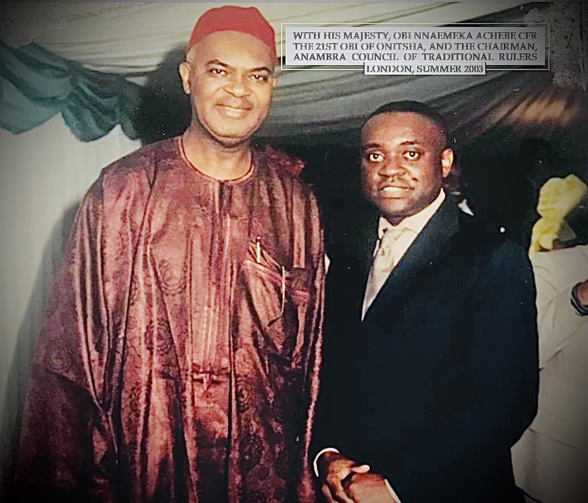 BenEtiaba's tweet photo. “You don’t have to hold a position in order to be a leader”- HENRY FORD. 

To me, it is nice witnessing a gifted leader in the right position. I celebrate HRM Igwe Nnaemeka Achebe CFR, ‘Agbogidi’, on his elevation as Chairman of Traditional Rulers Council in the South East.

BE https://t.co/NDpAHYAt1z