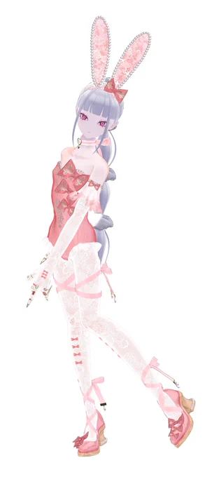 #brochiManac_3D スレンダーガーリーバニーたんユリウス #tekona0STUDIO 