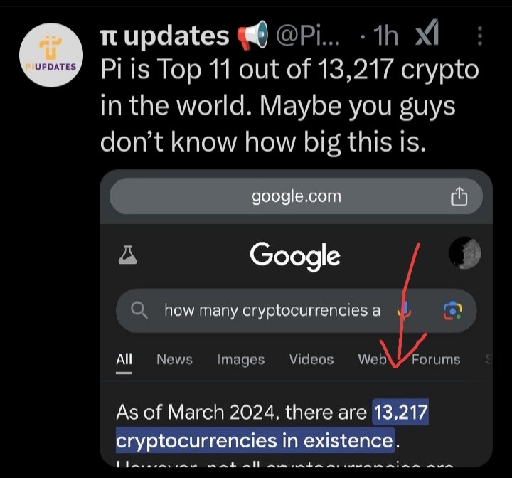 Edwinpal125468's tweet image. What a FEAT!!! CRUSHING THOUSANDS UNDER ITS FEET, PI ROSE TO #11 IN JUST 12 DAYS SINCE ITS LAUNCH!!!
#PiNetwork
#Picoin
#PiPOWER