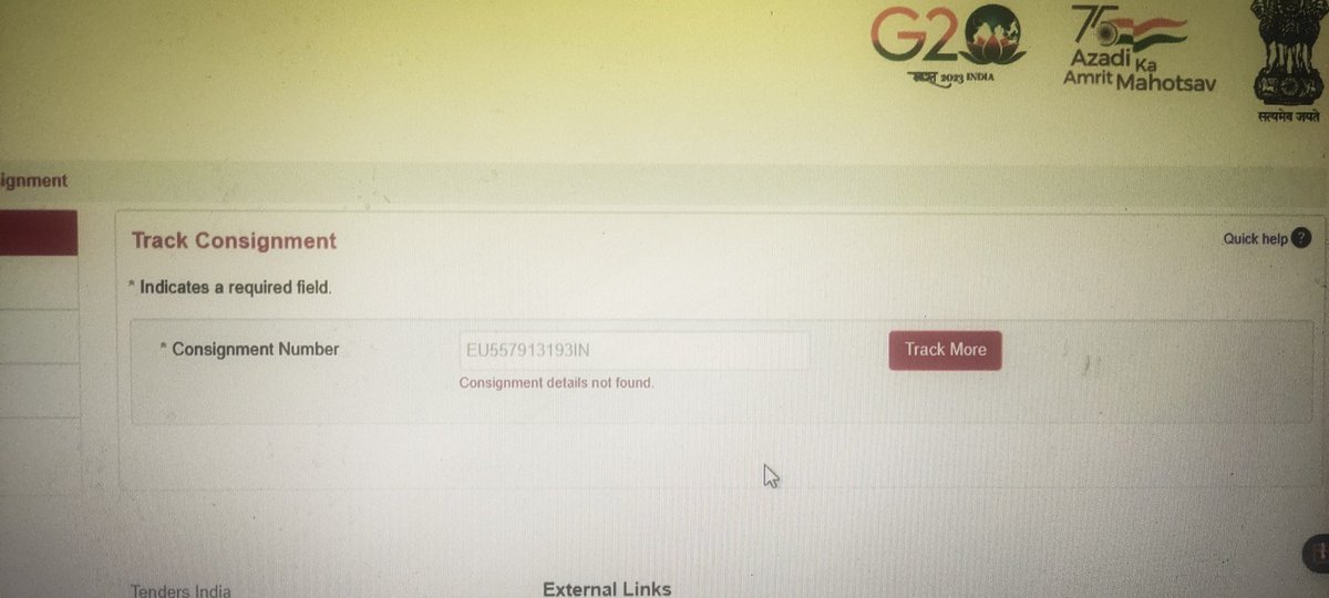 ISparehub's tweet photo. @IndiaPostOffice Tracking still Not Working 
Neither Track Nor Delivered https://t.co/m3loJU6ONV