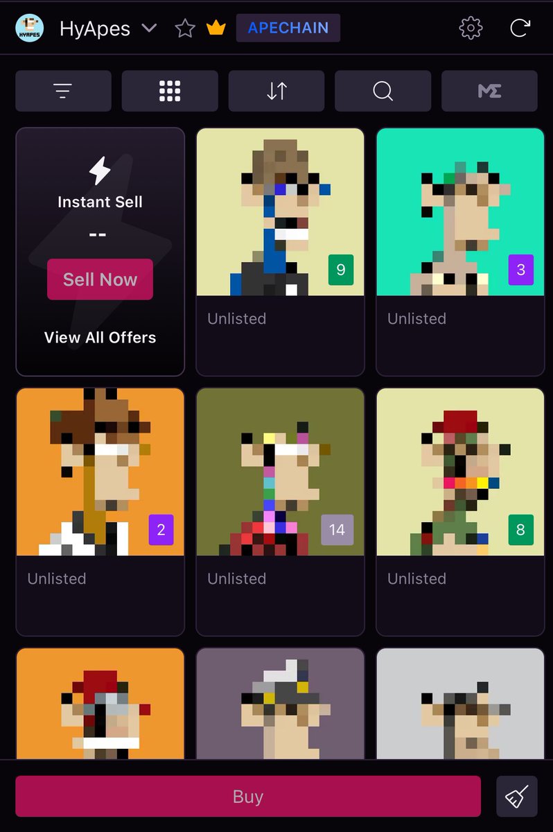HyApes are stacked with utility on Hychain and ApeChain! 

We are minting now on ApeChain for less than $5 🤯

Each HyApe will give you exclusive access to APE WORLD, stake for utility token $HYAPE and unlock lots of mini games and awesomeness!

At full mint we will reveal