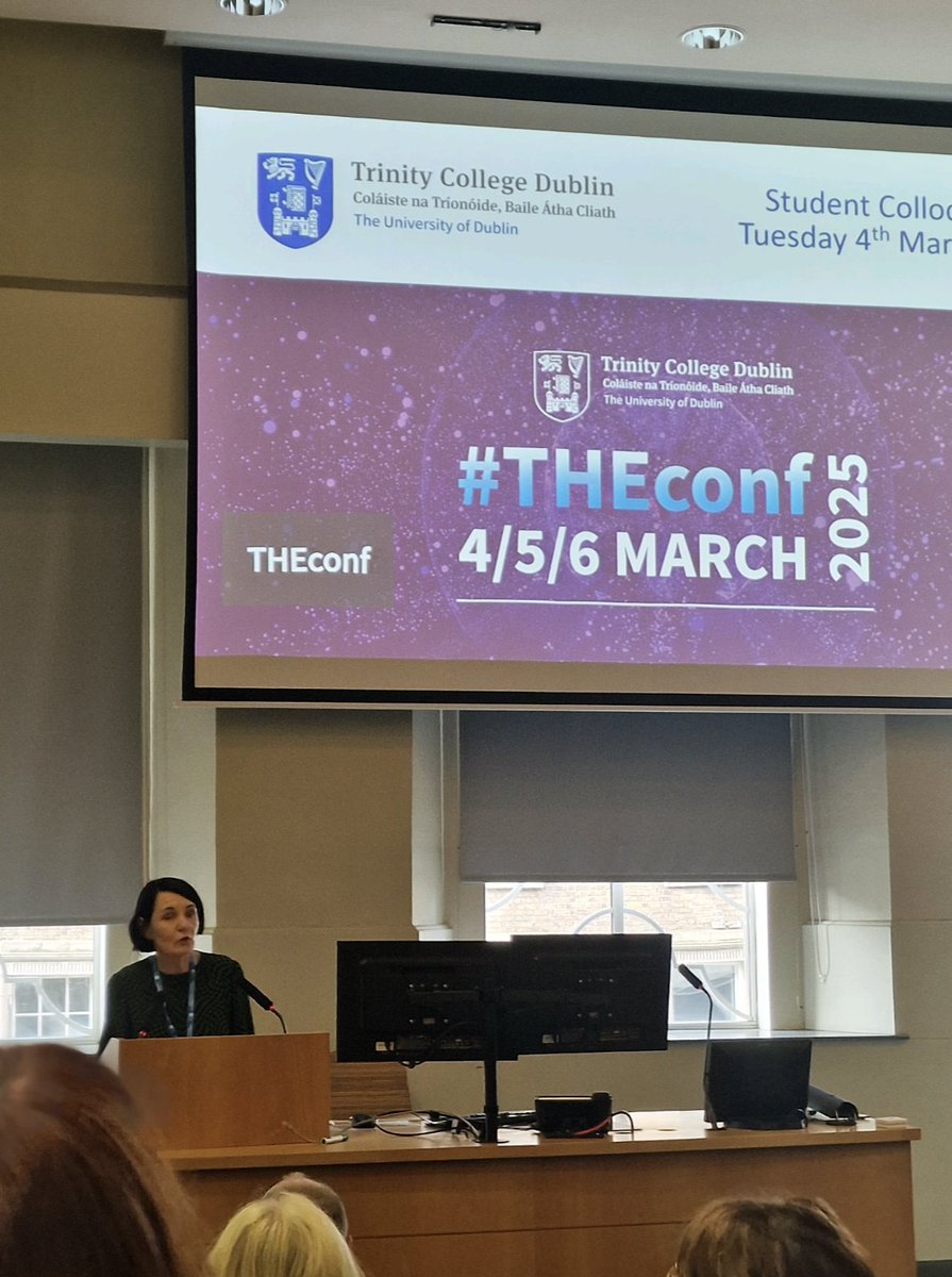 This morning the Trinity Health and Education International Research Conference #THEconf2025 kicked off with our much anticipated Student Colloquium where colloquium lead Patricia Kavanagh welcomed delegates.