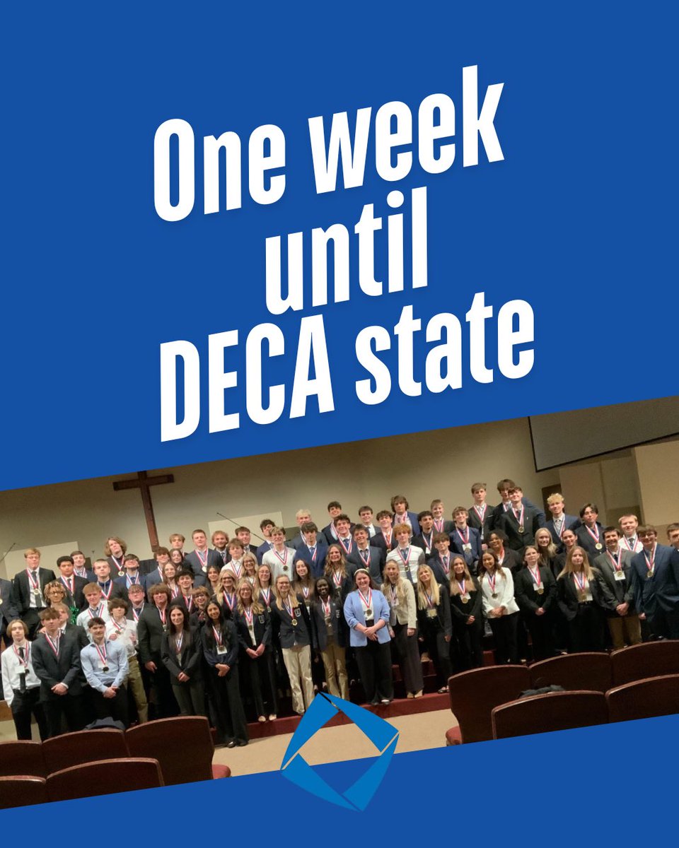 We are so excited that we are just ONE WEEK away from DECA State!! Be ready Firebirds! #GoBirds #DECAstate
