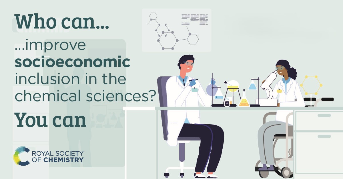 Dr Stephen Hendry CChem MRSC (@drstephenhendry) on Twitter photo 📢 Calling all UK undergraduates in the chemical sciences #Time4Chem #RealTimeChem
🧪 Help shape the future of inclusion & diversity by sharing your experiences #RSCSocioeconomicInclusion
📅 <a href="/RoySocChem/">Royal Society of Chemistry</a> survey closes 10 March
👉 Act Now - Take the survey survey.alchemer.eu/s3/90795993/RS… 📢 Calling all UK undergraduates in the chemical sciences #Time4Chem #RealTimeChem
🧪 Help shape the future of inclusion & diversity by sharing your experiences #RSCSocioeconomicInclusion
📅 <a href="/RoySocChem/">Royal Society of Chemistry</a> survey closes 10 March
👉 Act Now - Take the survey survey.alchemer.eu/s3/90795993/RS…