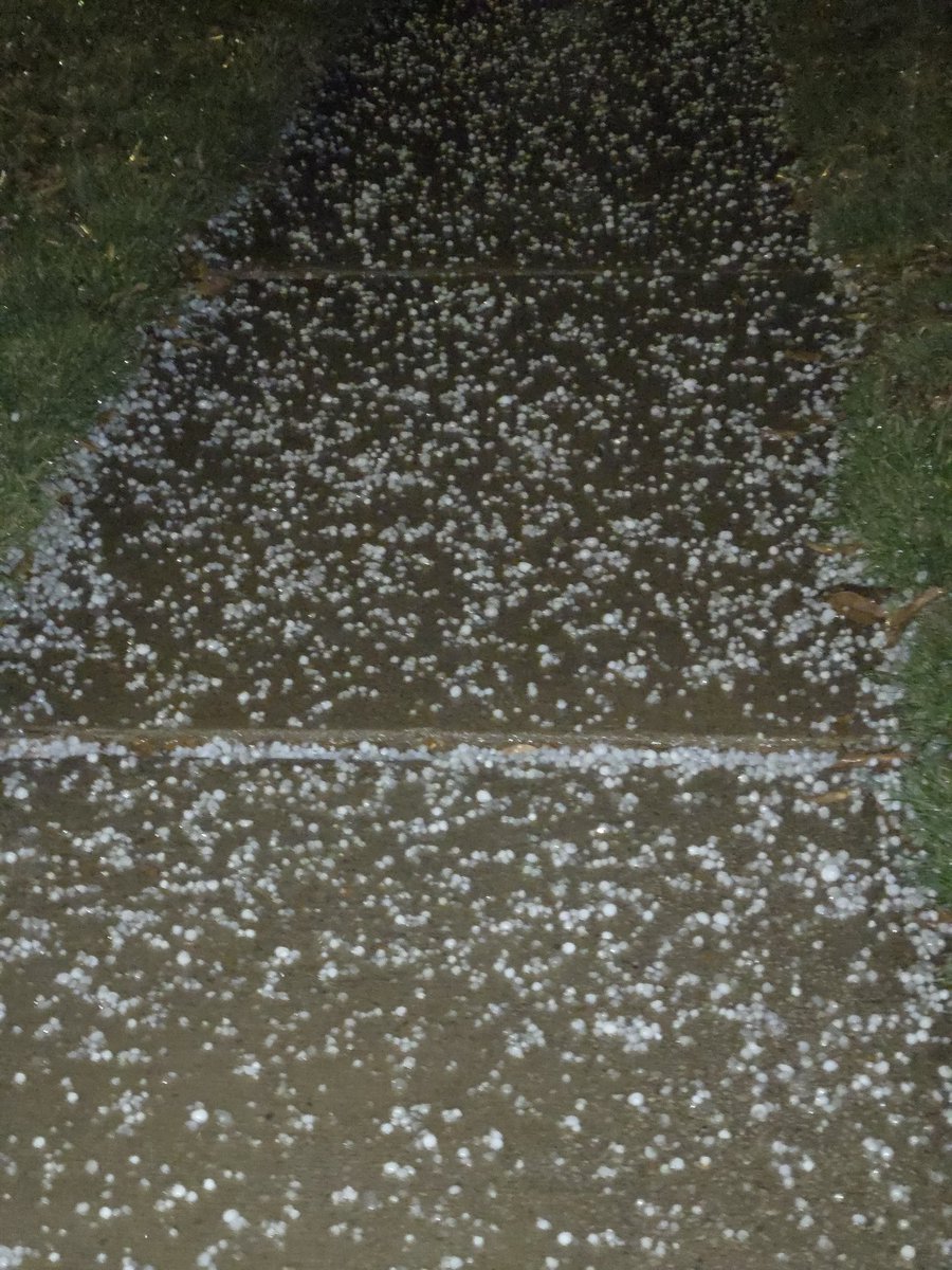 Dime to Nickel size hail in JC.

<a href="/SharonRayWx/">Sharon Ray</a> <a href="/NWSStLouis/">NWS St. Louis</a>