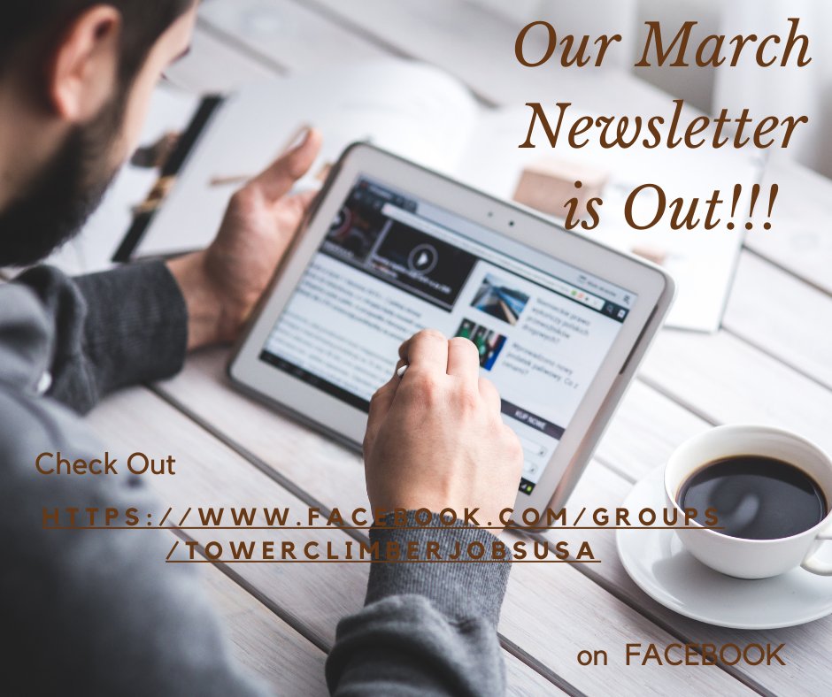 Check out Our March Newsletter, visit the link...mailchi.mp/towerclimber/t…