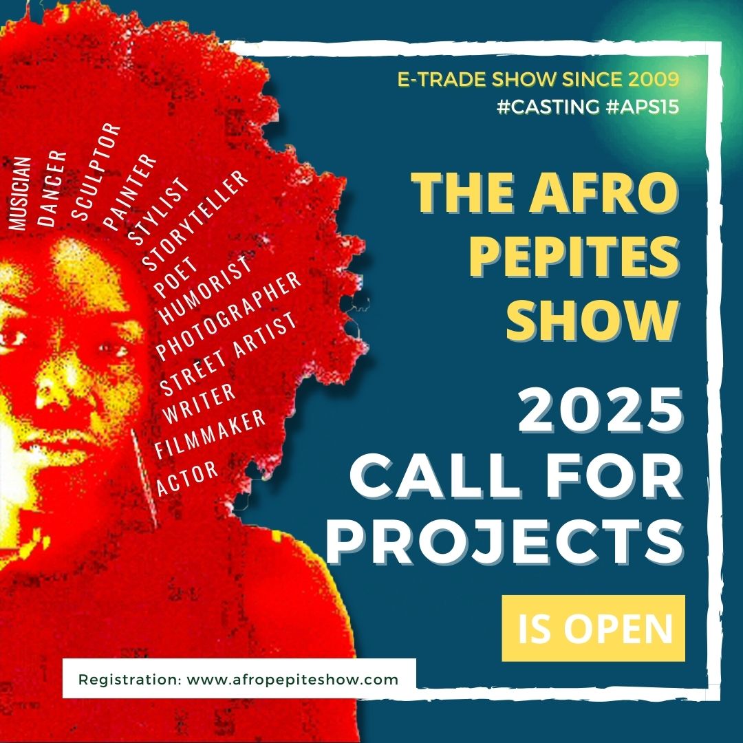 [ <a href="/AFROPEPITESHOW/">AFRO PEPITES SHOW</a> #15 OPENED ] 🐝 [ #CALLFORPROJECTS | #WORLD #AFRO ]
• 💖 •
Artists from #Africa or inspired by Africa are called to propose their projects #APS15
• 📤 •
[ Online Registration ] linktr.ee/afropepiteshow