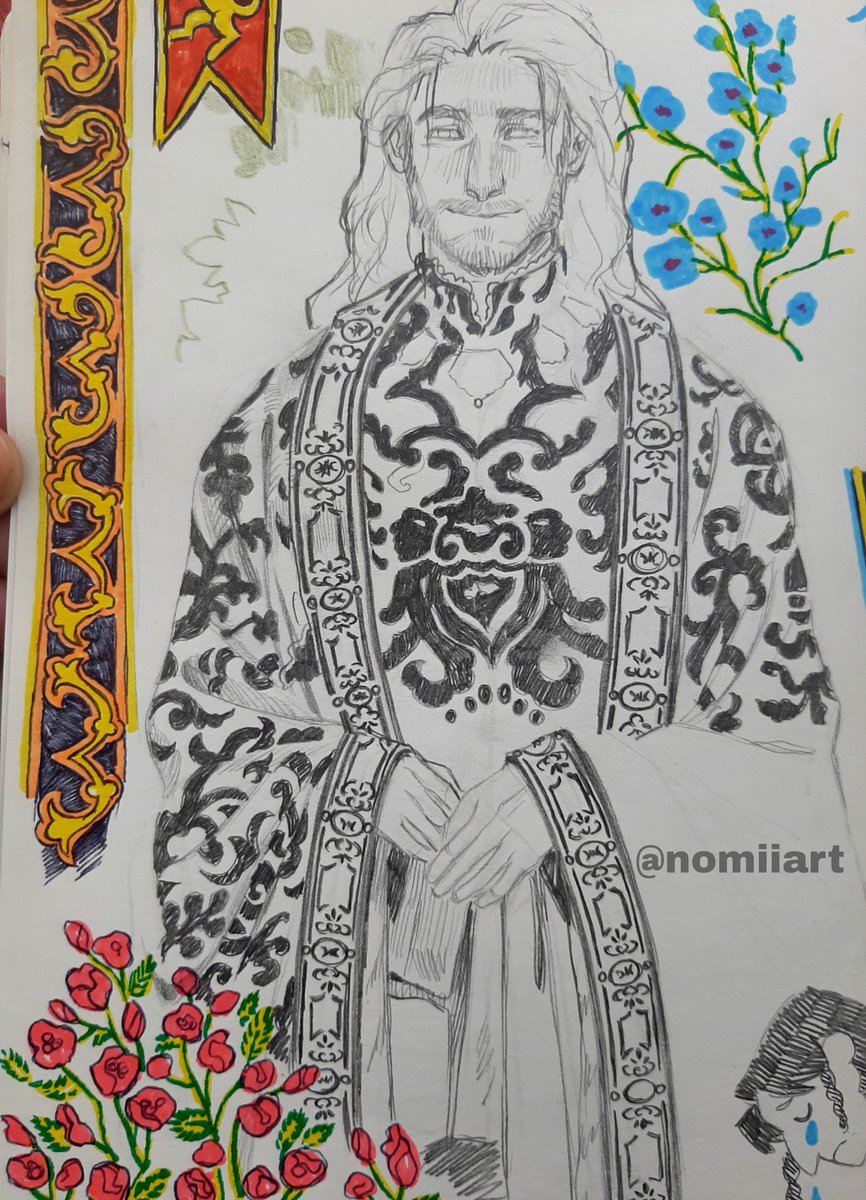 nomiiart's tweet image. Prince and king Maric sketches #DragonAge #TheStolenThrone