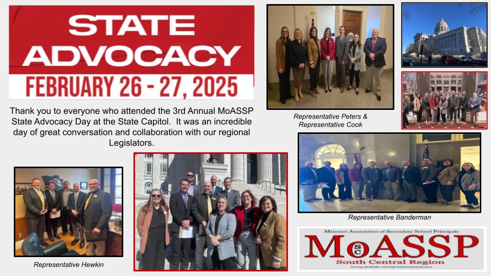 CCRISuper's tweet photo. @MOASSP 
@MoAESP 
State Advocacy day 2025 was a great day for connecting and growing!

Bringing education leaders together with state lawmakers to help education! https://t.co/yhJKY6bJJD
