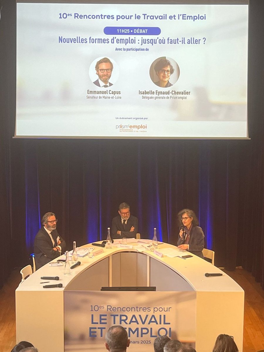 Prism'emploi (@prismemploi) on Twitter photo Un nouveau débat est lancé : "Nouvelles formes d'emploi : jusqu'où faut-il aller ?"
<a href="/EmmanuelCapus/">Emmanuel Capus</a> et <a href="/ieynaud/">Isabelle EYNAUD</a> partagent leurs perspectives sur l’évolution du travail. #RencontresTravailEmploi Un nouveau débat est lancé : "Nouvelles formes d'emploi : jusqu'où faut-il aller ?"
<a href="/EmmanuelCapus/">Emmanuel Capus</a> et <a href="/ieynaud/">Isabelle EYNAUD</a> partagent leurs perspectives sur l’évolution du travail. #RencontresTravailEmploi