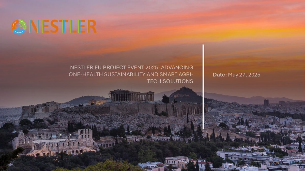 ✅Upcoming NESTLER EU Project Event: ‘Advancing One-Health Sustainability and Smart Agri-Tech Solutions’ – Athens, May 2025.
📆 Save the Date!
Learn more at the following link 👇
nestler-project.eu/index.php/2025…