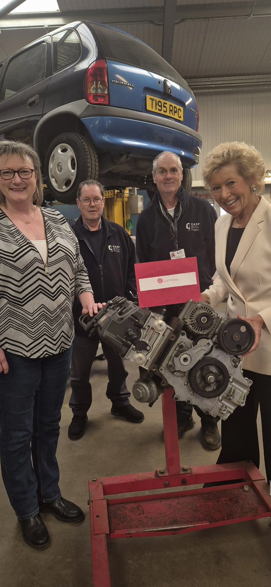 Give it Away visited <a href="/GaspMotor/">GASP Motor Project</a> in Surrey  #charity working with challenged, #disadvantaged youngsters offering courses in #motor #mechanics &amp; #Engineering  This donation funds young people referred by #Surrey Police to a special course this summer restoring #motorbikes &amp; #cars