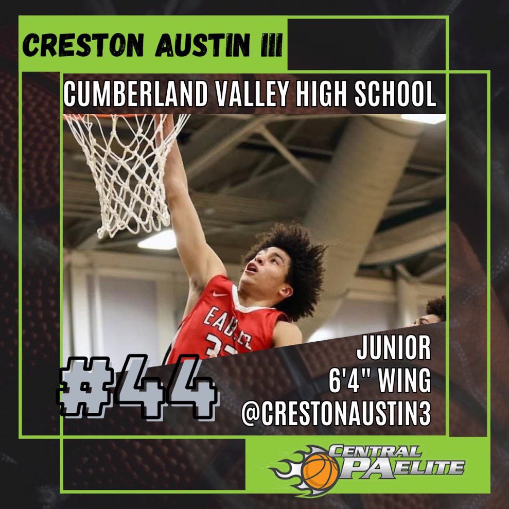 Congrats to Central Pa Elite’s <a href="/crestonaustin3/">Creston Austin III</a> on being named to the Mid-Penn Commonwealth all-star first team #cpelite