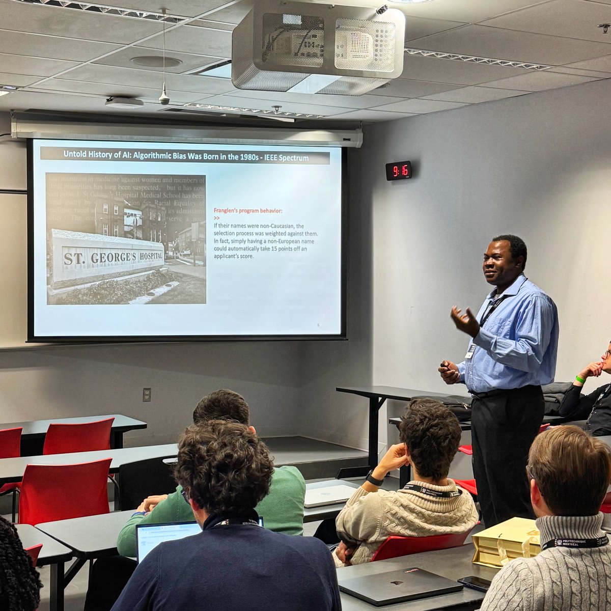 Ronnie de Souza Santos, Ph.D. (@softwaronnie) on Twitter photo The legendary <a href="/SWATLab/">Foutse</a> opens the <a href="/fairness_w/">Fairness Workshop</a> at <a href="/SANERconf/">IEEE SANER</a> 2025 with a talk on the untold history of algorithmic discrimination—a computational issue that has persisted since the 1980s. An important discussion on the past, present, and future of AI! The legendary <a href="/SWATLab/">Foutse</a> opens the <a href="/fairness_w/">Fairness Workshop</a> at <a href="/SANERconf/">IEEE SANER</a> 2025 with a talk on the untold history of algorithmic discrimination—a computational issue that has persisted since the 1980s. An important discussion on the past, present, and future of AI!
