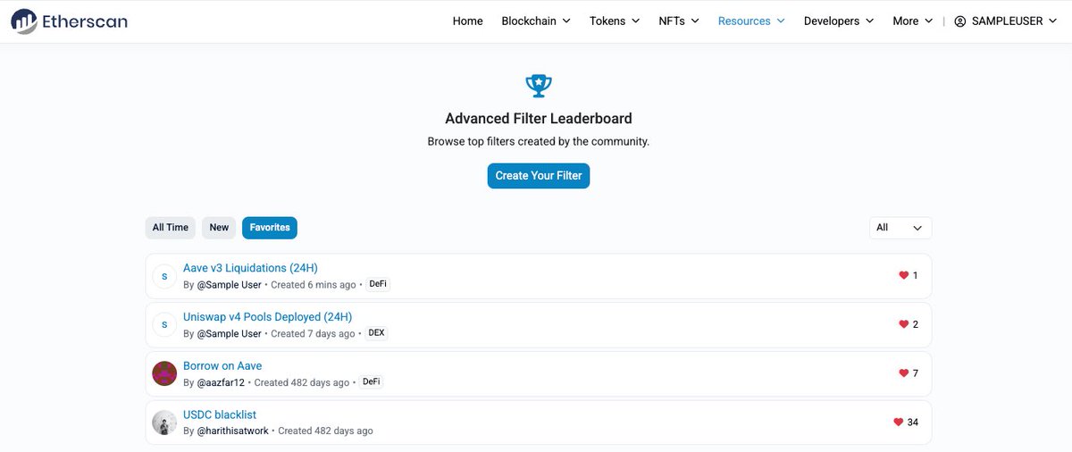 etherscan's tweet photo. Or simply view it here:
https://t.co/2aKIB80FGD

If you find the filter useful, add it to your Favorites in the Leaderboard page for quick access later! https://t.co/Jvus4qlA9p