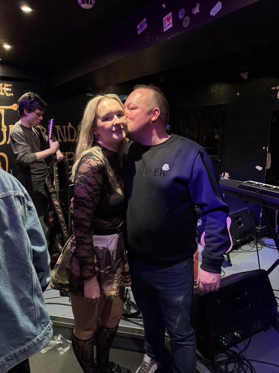 Proud dad, my little girl <a href="/HannahMazey/">Hannah Mazey</a> is supporting the <a href="/TheLathums/">THE LATHUMS</a> tonight in Wigan. Great band doing great things. Go out and smash it 💪👏