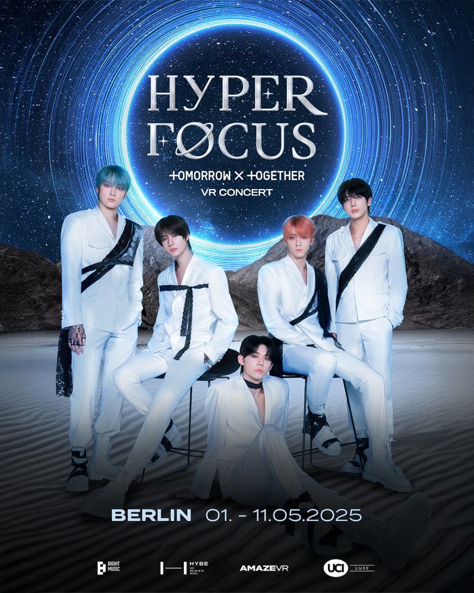 ucikinode's tweet image. Exklusiv und einzigartig in Berlin! Erlebt das HYPERFOCUS : TOMORROW X TOGETHER Virtual Reality Konzert vom 1. - 11. Mai im UCI Luxe East Side Gallery 💙🔥 Mehr Infos in Kürze. Aktiviert unseren Ticketalarm: uci.plus/ticketalarm_tx…
#TOMORROW_X_TOGETHER #TXT