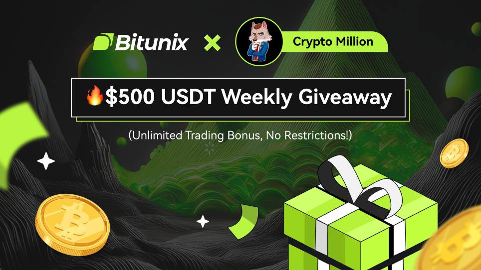 GIVEAWAY bonus 500$ à gagner ! 🎉 (30sec)

Pour participer : 
- Like 💕
- RT 🔃
- Inscris-toi ici : bitunix.com/register?vipCo…

Bonne chance ! 🍀