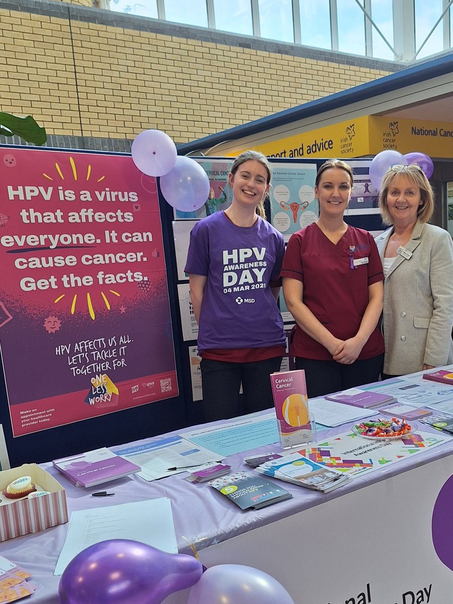 SSIS@TUH (@ssistuh) on Twitter photo #HPVAwarenessDay here in <a href="/TUH_Tallaght/">Tallaght University Hospital (TUH)</a>
Colleagues from colposcopy and <a href="/IrishCancerSoc/">Irish Cancer Society</a> Daffodil centre manning the stand. Do stop by for information #HPVAwarenessDay here in <a href="/TUH_Tallaght/">Tallaght University Hospital (TUH)</a>
Colleagues from colposcopy and <a href="/IrishCancerSoc/">Irish Cancer Society</a> Daffodil centre manning the stand. Do stop by for information