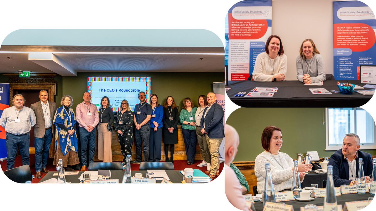 British Society of Audiology (@bsaudiology1) on Twitter photo We are proud to have been part of Tinnitus Week 2025 at the beginning of February, and it was a big success!
Katheryn Fackrell, Tinnitus & Hyperacusis Special Interest Group at BSA attended the roundtable discussion with CEO of Tinnitus UK
#audiology #TinnitusUK <a href="/uk_tinnitus/">Tinnitus UK</a> We are proud to have been part of Tinnitus Week 2025 at the beginning of February, and it was a big success!
Katheryn Fackrell, Tinnitus & Hyperacusis Special Interest Group at BSA attended the roundtable discussion with CEO of Tinnitus UK
#audiology #TinnitusUK <a href="/uk_tinnitus/">Tinnitus UK</a>