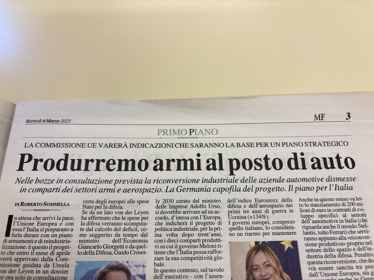 L’Europa per cui ci chiamano a manifestare il 15 è questa roba qui.