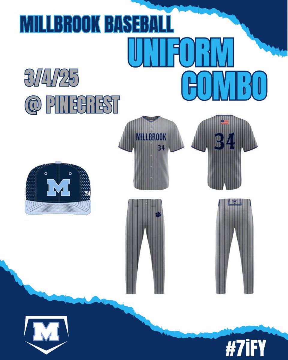 GameDay!! Wildcats travel to Southern Pines to take on Pinecrest! First pitch is set for 5:00! #7iFY