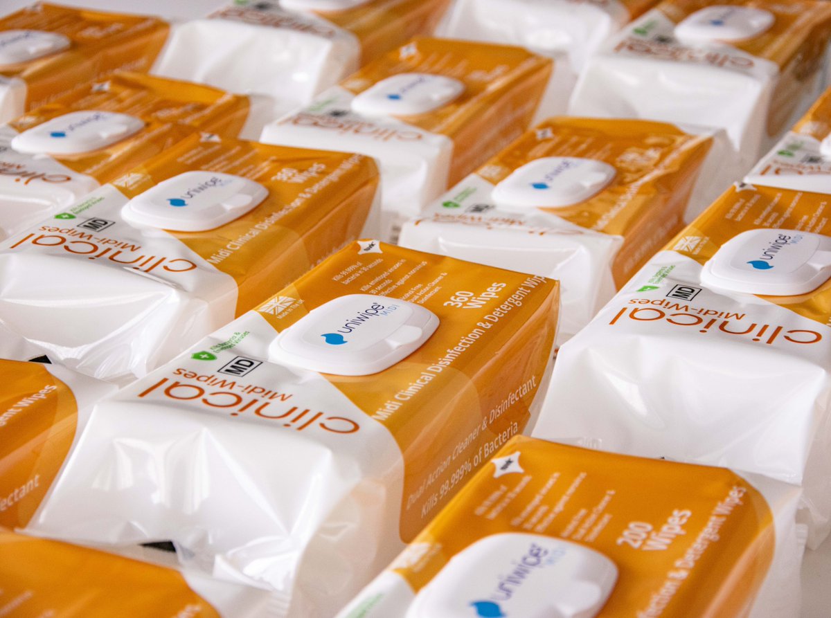 Norovirus spreads easily through contaminated surfaces, food, and direct contact. Uniwipe Clinical Disinfectant Wipes meet the highest European EN standards and provide rapid and proven protection, eliminating 99.99% of norovirus in just 60 seconds.