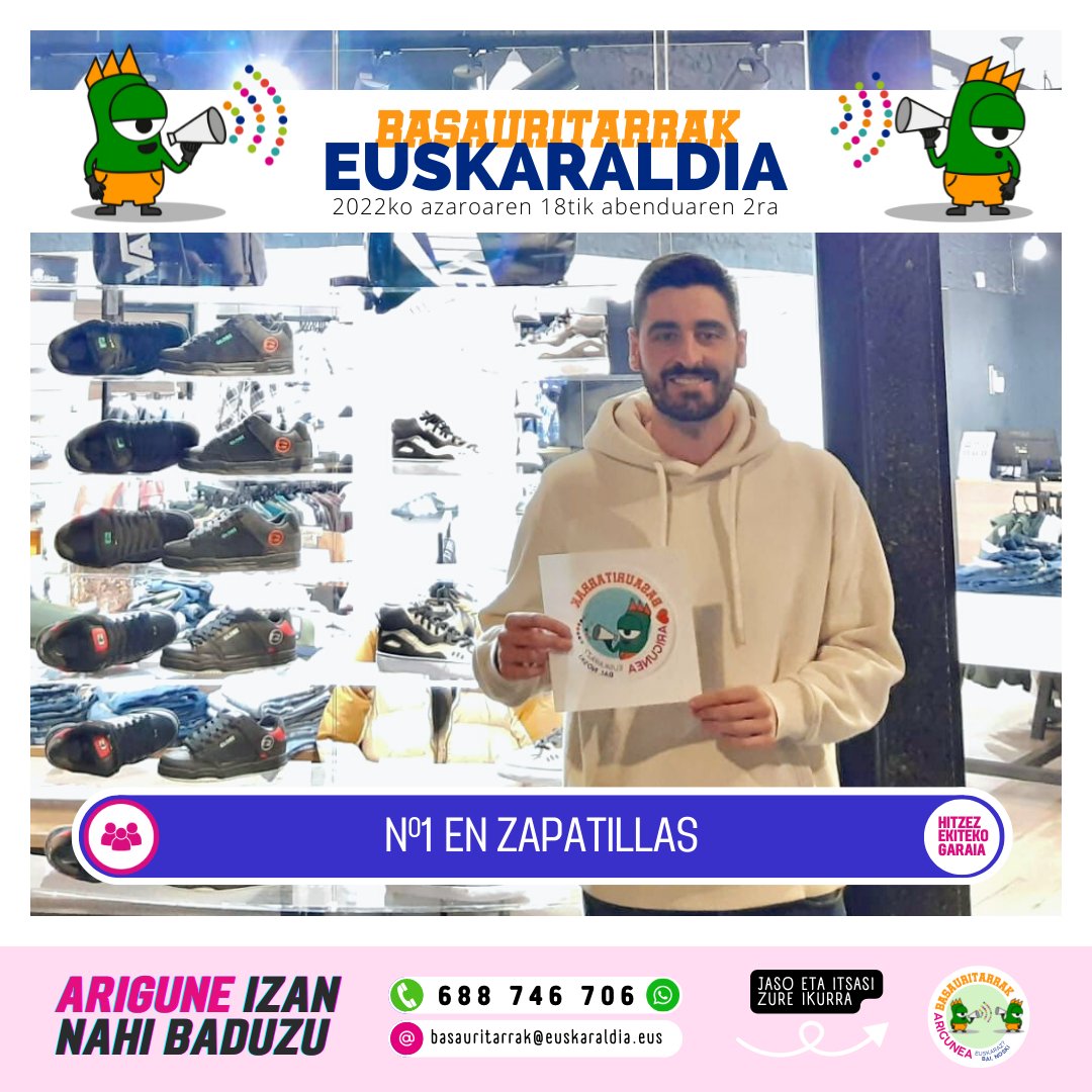 👄 😜 👂 Euskaraldirako prest?
👉 Entitate/Arigune gisa izena eman dezakezu: euskaraldia.eus

#basauri #basauritarrak #Euskaraldia #RePost <a href="/BasaurikoUdala/">Basauriko Udala</a> <a href="/euskaraldia/">EUSKARALDIA</a> <a href="/BasauriComercio/">Asociación de Comerciantes de Basauri</a>