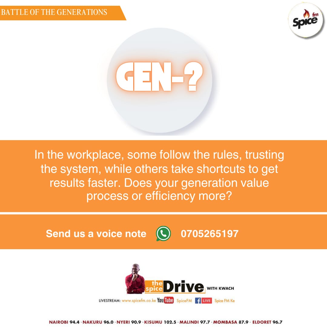 Does your Generation Value process or more efficiency? 
#Battles of Generations
#SpiceDrive