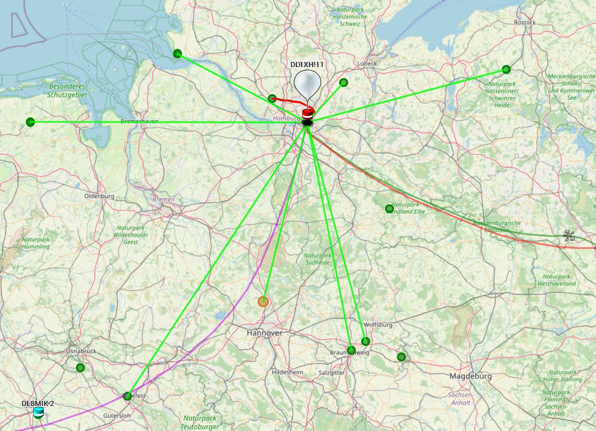 Auf dem 40. #AATiS Bundeskongress am WE in Goslar  wird Mika DL8MIK (15 Jahre) eine umgebaute Wettersonde starten.

Da bei #DB0FC noch Platz war, habe ich einen Raspi mit RTL-SDR und der Empfangssoftware fürs #Horus V2 Protokoll installiert.
github.com/projecthorus/h…

Läuft gut👍