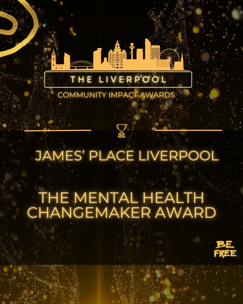We're thrilled to be shortlisted in The Liverpool Community Impact Awards in the Mental Health Changemaker category for our work with men in suicidal crisis. Thank you @befreecampaign1  - we're honoured  #suicide #suicideprevention