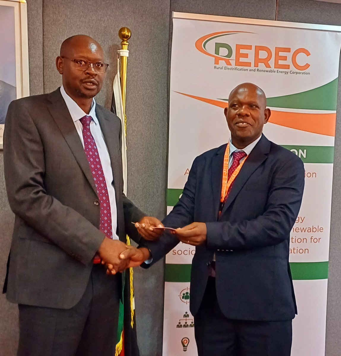 Dr. Erick Rutto (@drerickrutto) on Twitter photo Had a productive meeting with <a href="/RERECMashinani/">Rural Electrification and Renewable Energy Corp.</a> on how <a href="/kenya_chamber/">Kenya Chamber</a> can bridge the government-private sector gap.
Emphasized empowering local companies, enhancing capacity, and advocating for better financing structures while leveraging international expertise. Had a productive meeting with <a href="/RERECMashinani/">Rural Electrification and Renewable Energy Corp.</a> on how <a href="/kenya_chamber/">Kenya Chamber</a> can bridge the government-private sector gap.
Emphasized empowering local companies, enhancing capacity, and advocating for better financing structures while leveraging international expertise.