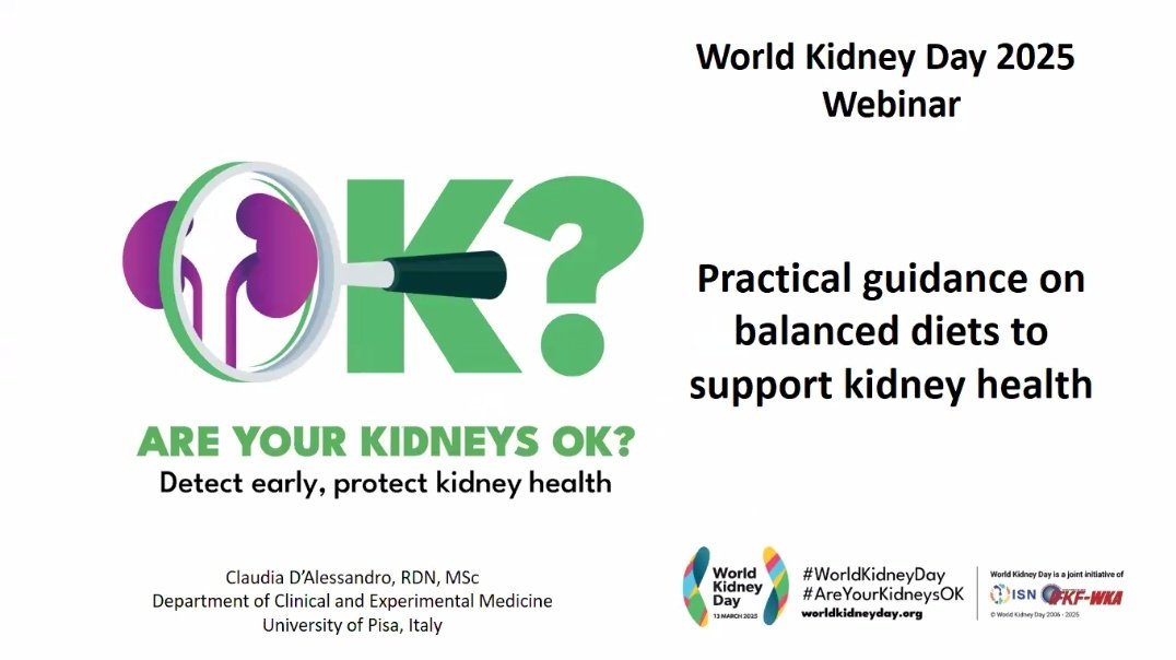 KajareeG's tweet image. 🎉 A wonderful practical guide to balanced diets to support kidney health
📢 Happening now in @ISNeducation webinar