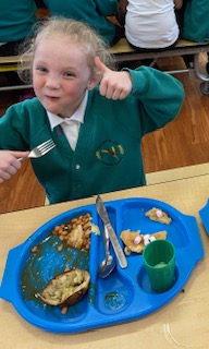 OverfieldsPri's tweet image. Scrumptious pancakes for lunch at Overfields Primary  today. Thank you to Cook &amp;amp; her team.  @mellorscatering