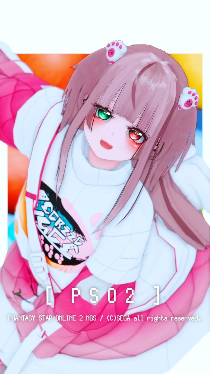 #メンテの日なのでssを貼る
#PSO2NGS_S︎S 

にくきゅう🐾ヘアアクセっていいよね(*´ω｀*)

たくさん金策できてお財布潤った素敵な1週間でした！✨楽しかった〜ｯ(((
また次の週もよろしくお願いいたします🙏🏻✨